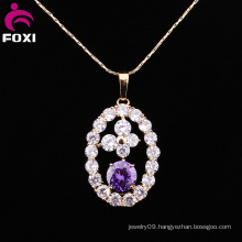 New Designed Zircon Gold Pendants Charm for Women